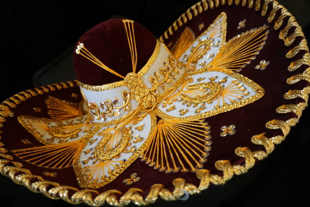 istock Red, White and Golden Sombrero / Mariachi Hat 1035944112