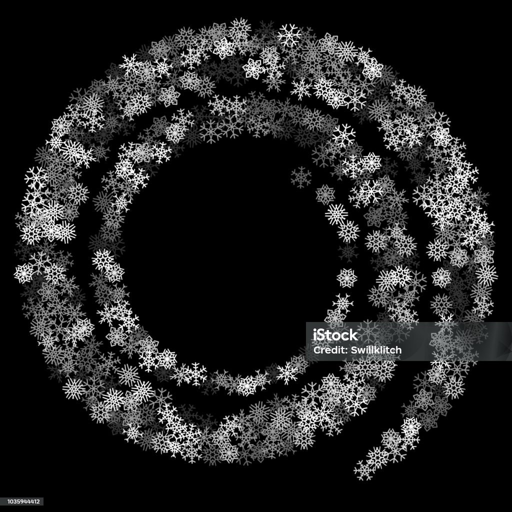 Snowflake Loop Christmas Snowflake Simple Loop15 Stock Illustration - Download Image ...