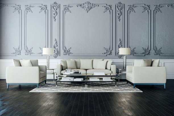 istock 3d render of beautiful interior with sofa and wooden floor 1035959624