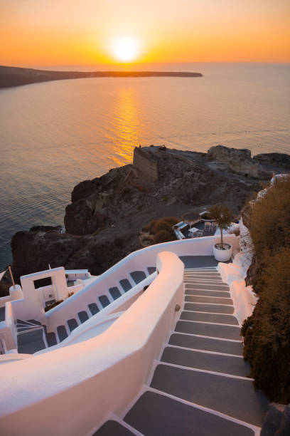 istock Sunset on Santorini island, Greece 1035971156