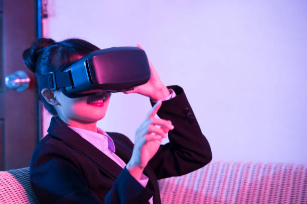 istock woman wear virtual reality headset 1035974824
