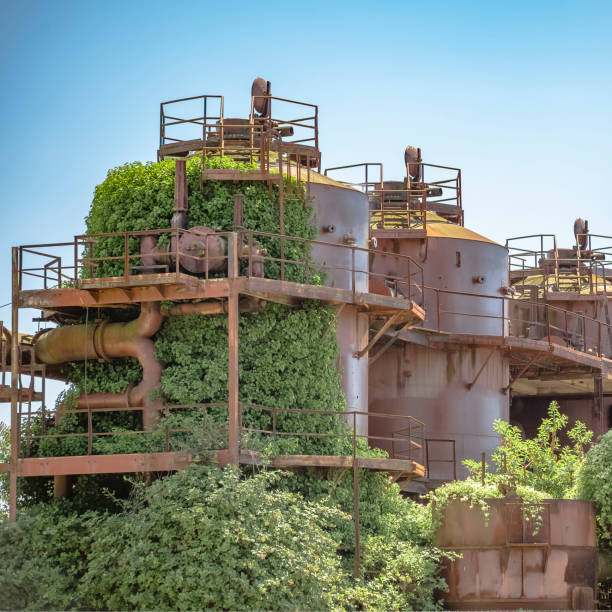 Abandoned storage units at Gas Works Park Seattle