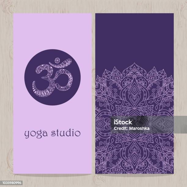 Yoga Vertical Vector Banner Stock Illustration - Download Image Now - Activity, Buddhism, Business