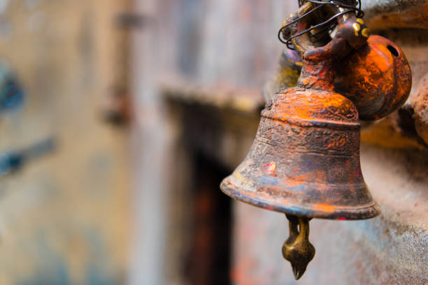 istock Prayer bells at buddhist temple in Kathmandu, Nepal 1035981636