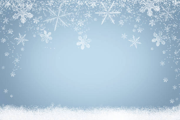 istock Abstract Winter background Snowflakes on snow 1035985240