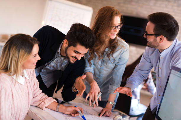 istock Picture of young architects discussing in office 1035995814