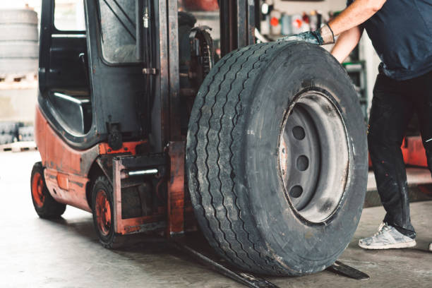 istock Helping himself with the fork-lift truck 1036002350