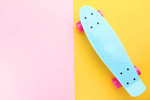istock Skateboard on colorful background 1036009110