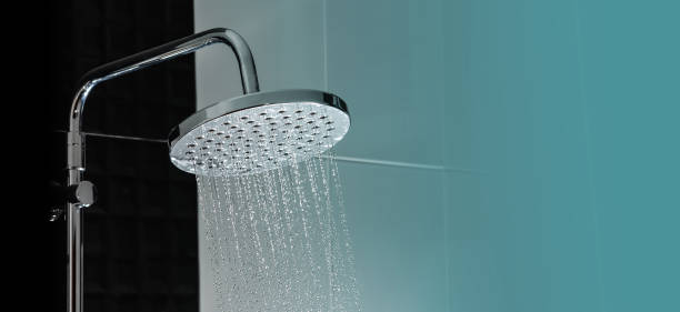 istock Close up of Water flowing from shower 1036010366