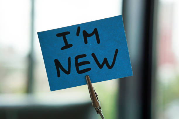 istock I'm new written at the office 1036012912