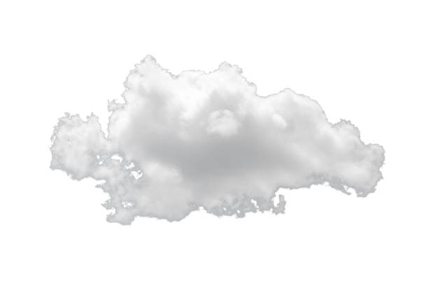 istock Nature single white cloud isolated on white backgroun 1036018586