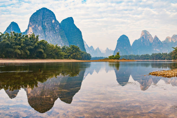 istock Sunrise view of Li River by Xingping. 1036041470