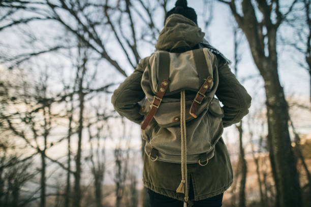 istock Hiking in the mountains on a snowy day 1036044176