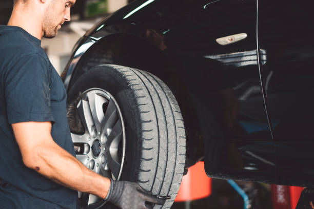 istock Snow tires for winter tires 1036062828