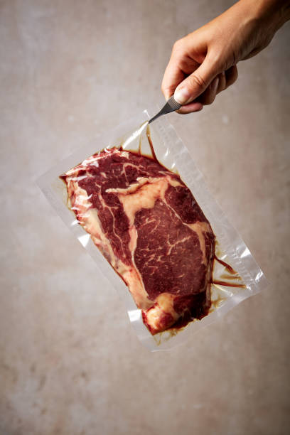 istock Beef steak vacuum sealed in tweezers 1036064288