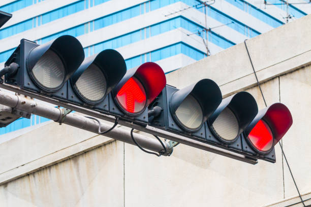 istock Red Traffic Light in the city 1036066542