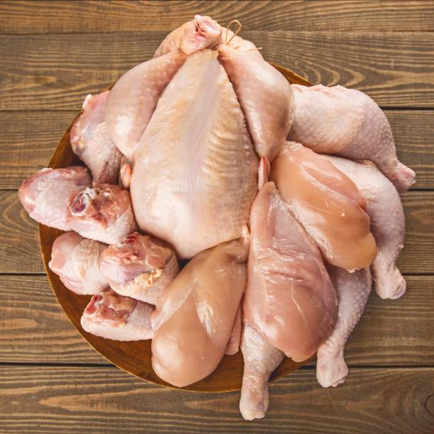 Chicken. Chicken raw meat white meat chicken breast chicken leg portion drumstick stock pictures, royalty-free photos & images