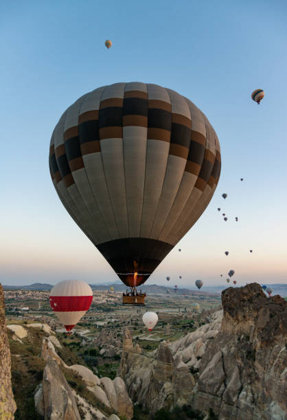 istock Hot air balloons, recreation in Cappadocia 1036097782