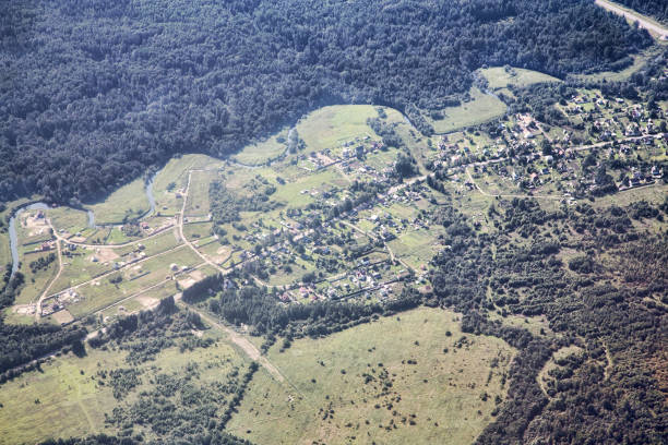 istock airview landscape with buildings and forest 1036103408