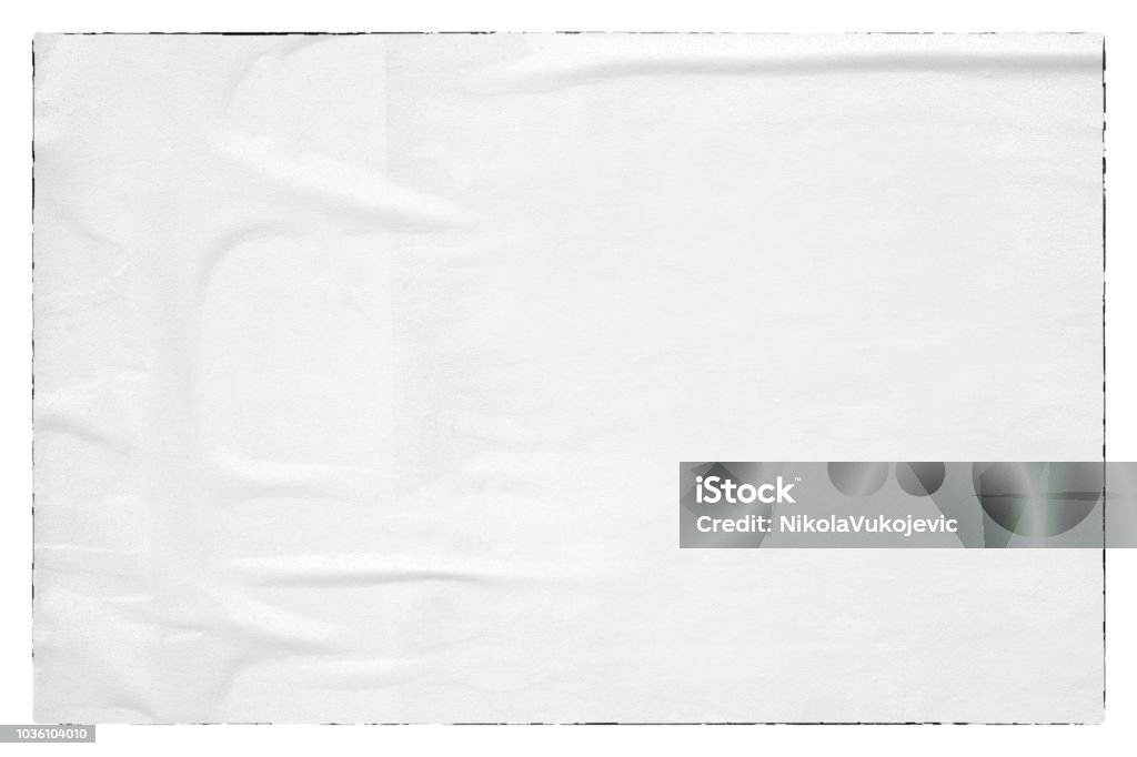 Em branco velho rasgado de papel rasgado amassado cartazes vincada grunge texturas backdrop base - Foto de stock de Poster royalty-free