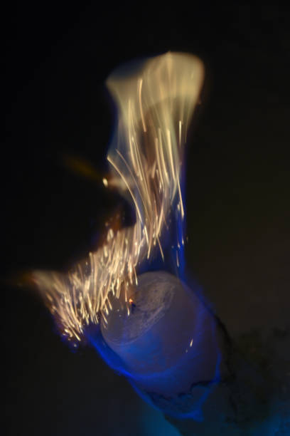 istock Burning candle on the Snow 1036112314