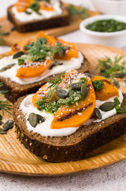 istock Sandwiches with roasted pumpkin 1036112666
