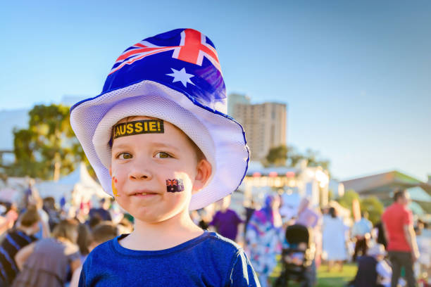 istock Cute Australian boy with tattoos on his face 1036120134