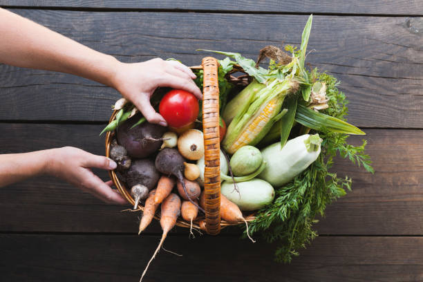 veg fresh food background, healthy market. organic vegetables - table ingredient gardening agriculture imagens e fotografias de stock