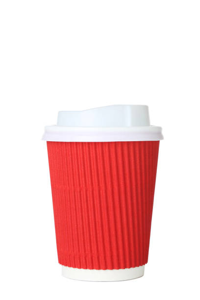 istock Paper cup with drink isolated on white background 1036129532