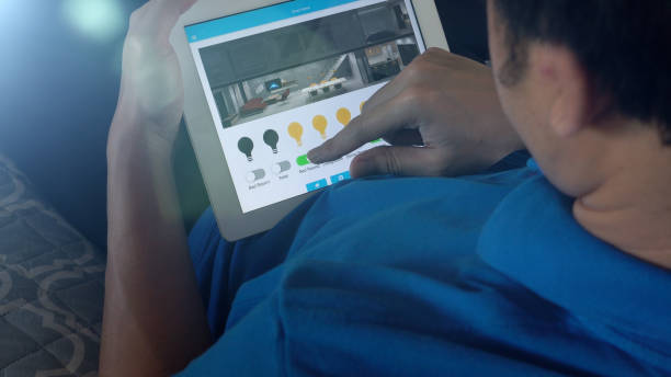 istock Mobile application for Home Automation and smart home technology - Temperature adjustment 1036154814