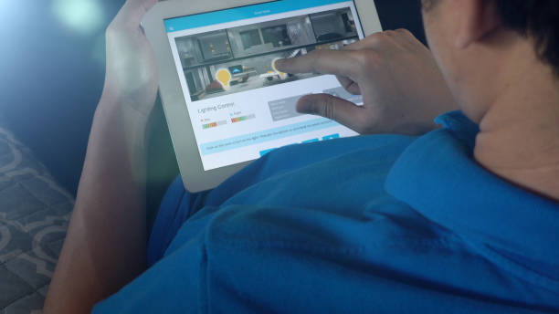 istock Mobile application for Home Automation and smart home technology - Temperature adjustment 1036154830