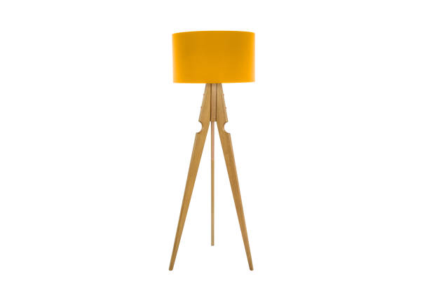 istock Decorative tripos standing light / FLOOR LAMP / LAMPSHADE isolated on white 1036168588