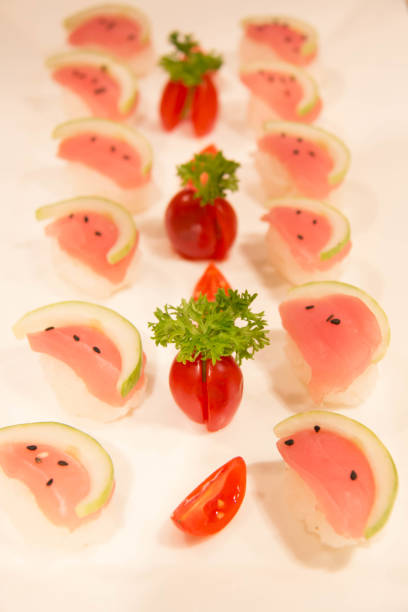 istock Sushi set menu with tuna Japanese food 1036173840