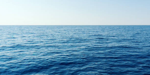 istock Blue sea and clear sky. Caribbean sea. 1036181392