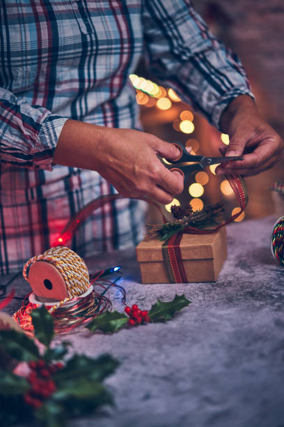 istock Wrapping and Decorating Christmas Presents 1036181422