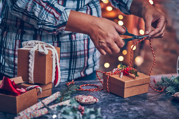 istock Wrapping and Decorating Christmas Presents 1036181454
