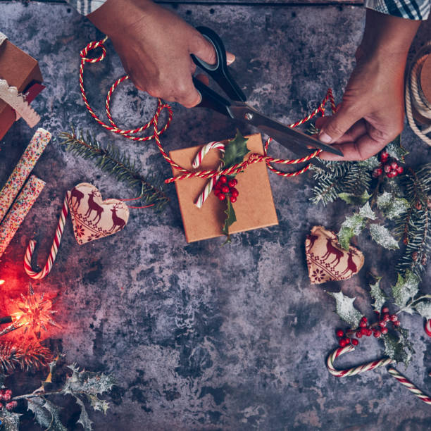 istock Wrapping and Decorating Christmas Presents 1036181472