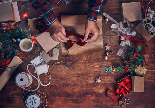 istock Wrapping and Decorating Christmas Presents 1036181506