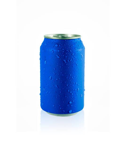 istock Blue paint cans and drop water isolated on a white background 1036185662