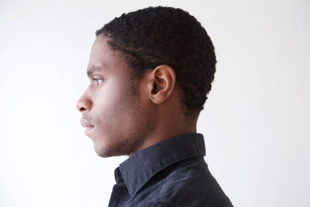 istock Profile young african man against white background 1036189872