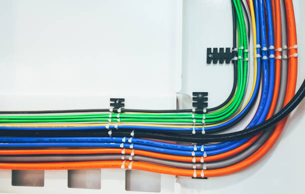 câbles - data technology computer cable power line photos et images de collection