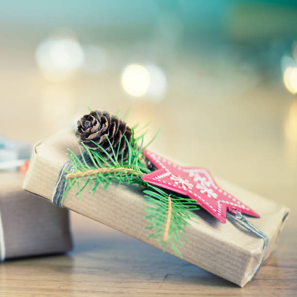 istock Crafty Wrapped Christmas Presents 1036195346