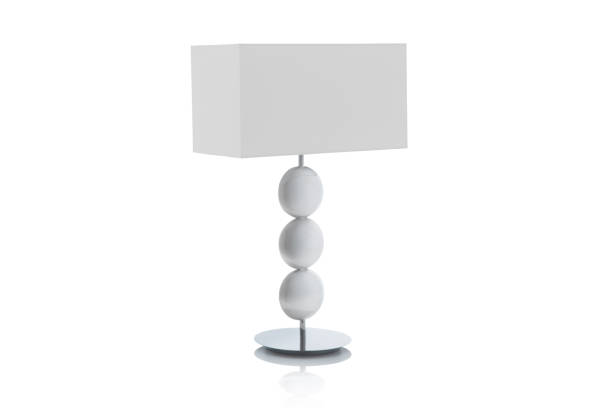 istock Modern table lamp with small white lampshade isolated 1036197816