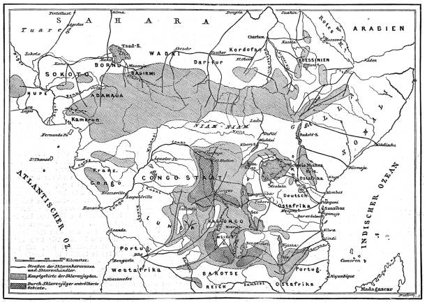 istock The territories of the African slave trade 1036198302