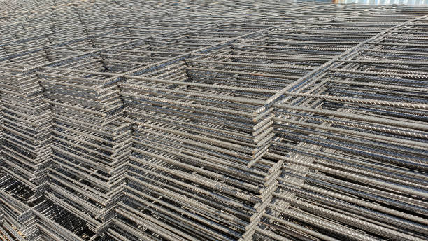 istock Wire mesh steel for reinforcing concrete. 1036202196