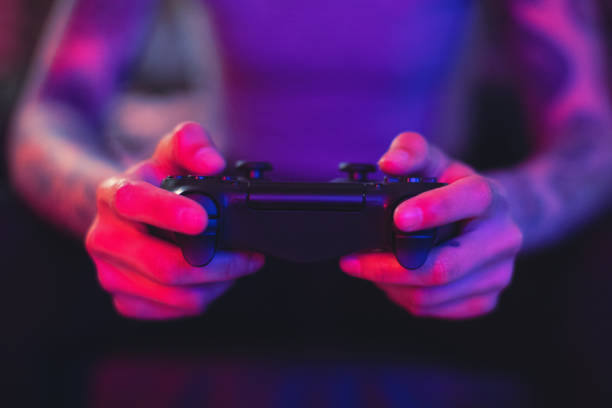 Gamer Hands Gamer Hands game controller stock pictures, royalty-free photos & images