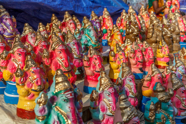 istock tiny lord colorful ganesha idols 1036216100