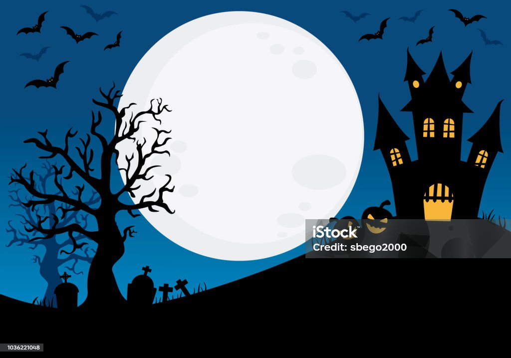 Happy halloween affiche - clipart vectoriel de Halloween libre de droits