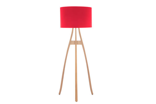 istock Decorative tripos standing light / FLOOR LAMP / LAMPSHADE isolated on white 1036238062