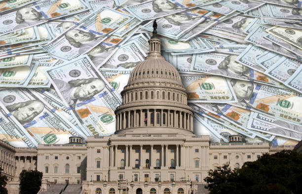 american money. - state government imagens e fotografias de stock